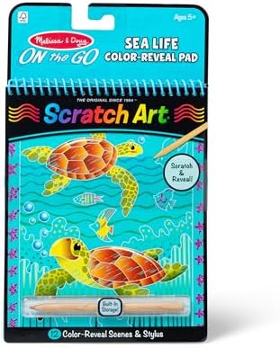 Sealife Colour Reveal Scratch Art Pad