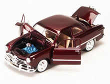 Load image into Gallery viewer, Ford Coupe Burgundy 1949 (scale 1 : 24)