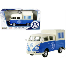 Load image into Gallery viewer, Volkswagen Type 2 T1 Food Truck White &amp; Blue (scale 1 : 24)