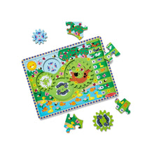 Load image into Gallery viewer, Animal Chase - I Spy Wooden Gear Puzzle