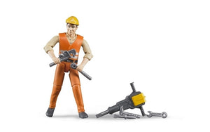 Construction Worker with Accessories Bruder