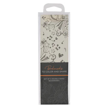 Colouring Bookmark Set - Flower 5pc (