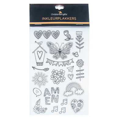 Colouring Journaling Stickers Afr (Inkleurplakkers) (+140pc)