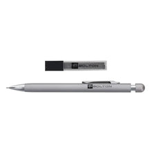 Load image into Gallery viewer, Mechanical Pencil &amp; Lead Set Silver Round Clicker