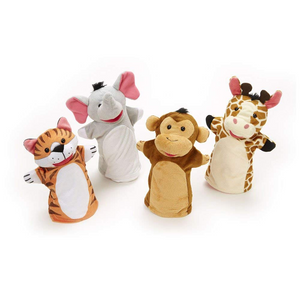 Zoo Friends Hand Puppets 4pc
