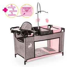 Load image into Gallery viewer, Doll Multibed (Pink/Grey) with Unicorn (Bayer)