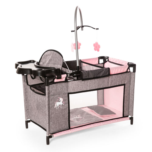 Doll Multibed (Pink/Grey) with Unicorn (Bayer)