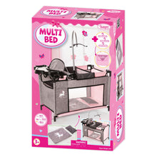 Load image into Gallery viewer, Doll Multibed (Pink/Grey) with Unicorn (Bayer)