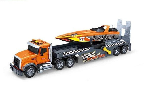 Truck Trailer with Yacht (Sea Race Truck)