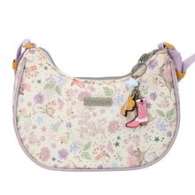 Load image into Gallery viewer, Top Model Small Half Moon Handbag (girl playing guitar)