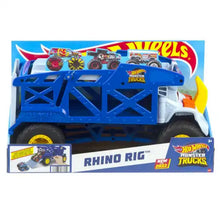 Load image into Gallery viewer, Hot Wheels Monster Trucks Nashorn Transporter (Rhino Rig)