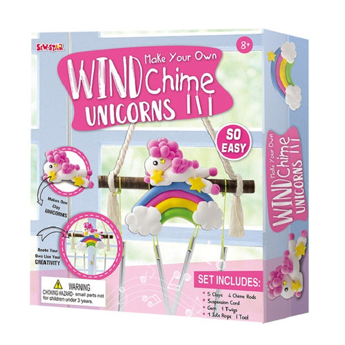 Sew Star Wind Chime Clay Unicorns (Boxed)