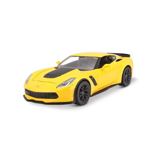Chevrolet Corvette Z06 Yellow 2017 (scale 1 : 24)