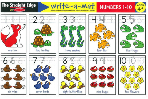 Numbers 1-10 Write A Mat