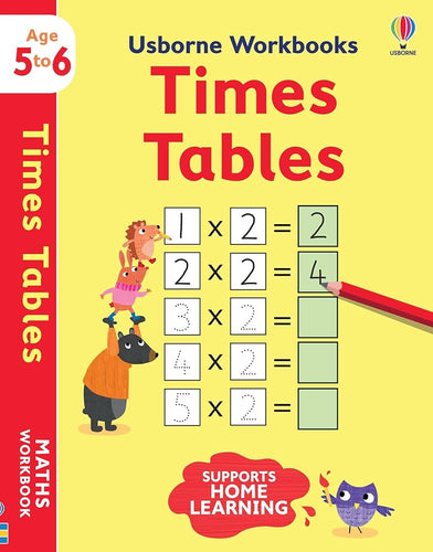 Usborne Workbooks - Times Tables Workbook (5-6y)