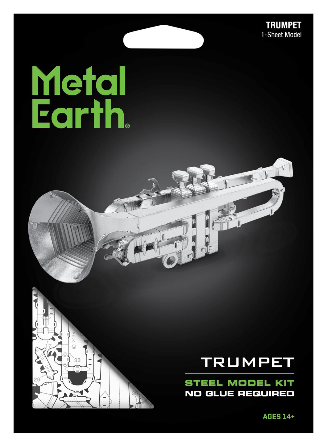 Puzzle 3D Trumpet 38pc (Metal Earth)