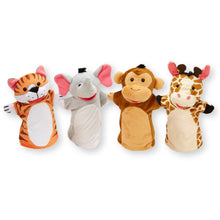 Load image into Gallery viewer, Zoo Friends Hand Puppets 4pc