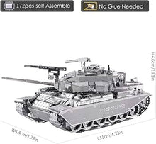 Load image into Gallery viewer, Puzzle 3D Centurion Tank 172pc (metal) (piececool)