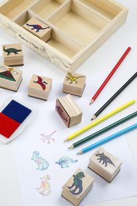 Dinosaur Wooden Stamp Set