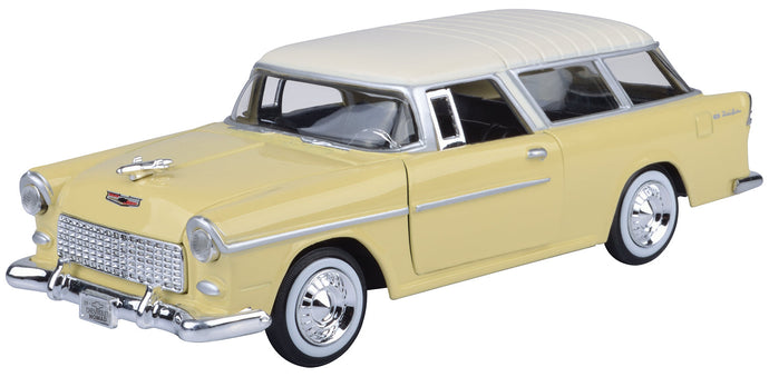 Chevy Bel Air Nomad Light Yellow 1955 (scale 1 : 24)