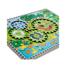 Load image into Gallery viewer, Animal Chase - I Spy Wooden Gear Puzzle