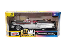 Load image into Gallery viewer, Chevrolet Impala Get Low White/Black 1958 (scale 1 : 24)
