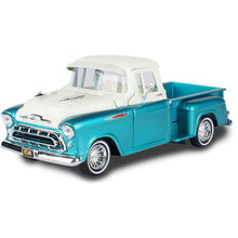 Load image into Gallery viewer, Chevy 3100 Stepside Get Low Pearl Green 1957 (scale 1 : 24)
