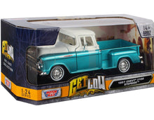 Load image into Gallery viewer, Chevy 3100 Stepside Get Low Pearl Green 1957 (scale 1 : 24)