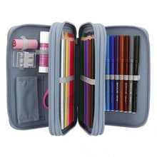 Load image into Gallery viewer, Top Model Triple Filled Pencil Case - Girl &amp; Wolf