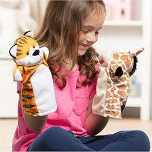 Load image into Gallery viewer, Zoo Friends Hand Puppets 4pc
