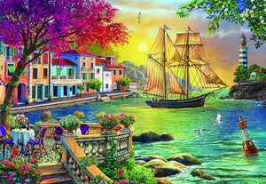 Puzzle 2000pc Beautiful Sunset In The Town (Anatolian)