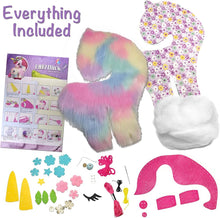 Load image into Gallery viewer, Sew Star Furry Unicorn Pillow Sewing Craft Kit (Boxed)