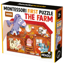 Load image into Gallery viewer, Montessori My First Puzzle The Farm (HEADU) (boxed)