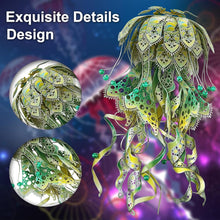 Load image into Gallery viewer, Puzzle 3D Abyssal Aurora Jellyfish 61pc (metal) (piececool)