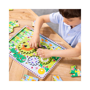 Animal Chase - I Spy Wooden Gear Puzzle