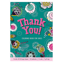 Load image into Gallery viewer, Thank You! (Book for Girls) Adult Colouring Book