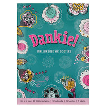 Load image into Gallery viewer, Adult Colouring Book - Dankie! (Boek vir Dogters)