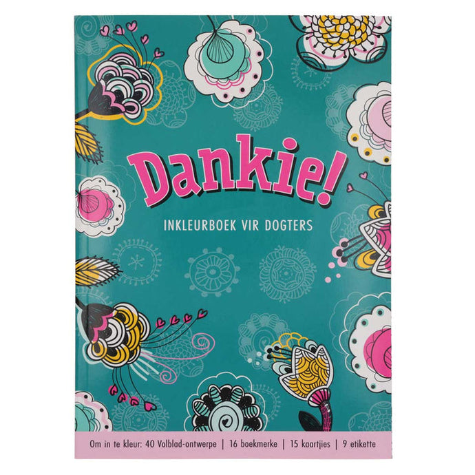 Adult Colouring Book - Dankie! (Boek vir Dogters)