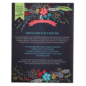 Today Is Going To Be A Great Day Adult Colouring Book