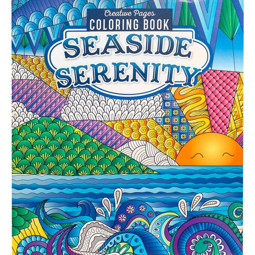 Adult Colouring Book - Seaside Serenity