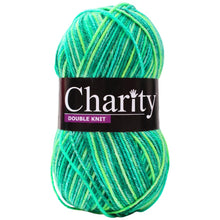 Load image into Gallery viewer, Charity Wool Dbl Knit Neon Lime Print 5 x 100g