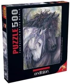 Puzzle 500pc Kindred Spirits (white & black horse)