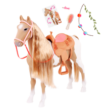 Load image into Gallery viewer, OG Horse 20 Inch Hair Play Palomino Horse