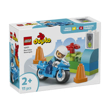 Load image into Gallery viewer, 10471 Blue Police Motorcycle Duplo