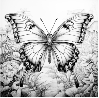 Fine Art - Fluttering Oasis 300 x 300mm Board