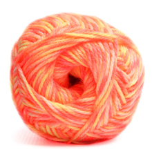 Load image into Gallery viewer, Charity Wool Dbl Knit Tangerine Blaze Print 5 x 100g