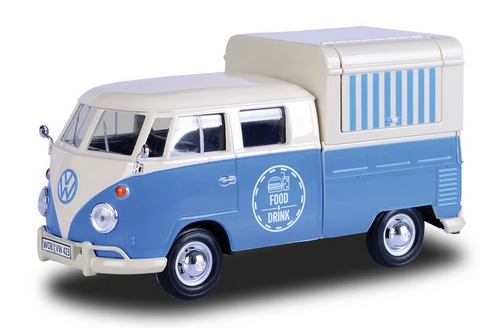 Volkswagen Type 2 T1 Food Truck White & Blue (scale 1 : 24)
