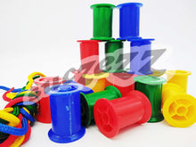 Load image into Gallery viewer, 20 x Coloured cotton reels + 2 Laces