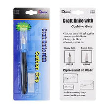 Load image into Gallery viewer, DAFA Art Knife Soft Grip Handle &amp; Spare Blades Set (Carded)