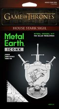 Load image into Gallery viewer, Puzzle 3D House Stark Sigil (Game Of Thrones) (Metal Earth)
